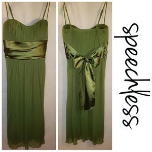 Speechless Olive Green Midi Dress